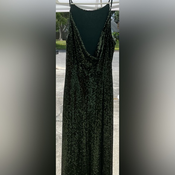 Lulus Medium sequence hunter green long dress - Picture 3 of 3